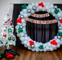 festival decorations Exclusive White Christmas Ring Decor